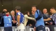 Díaz Ayuso comparte un vídeo de su saludo a Oyarzabal en la final de la Copa del Rey