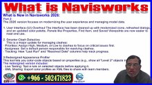 What is Navisworks and what are the new features of 2026 in Urdu Part-A