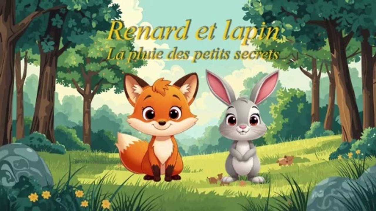 Renard et Lapin 🦊🐰 | La Pluie des Petits Secrets 🌧️✨ (Dessin animé enfant doux & magique)