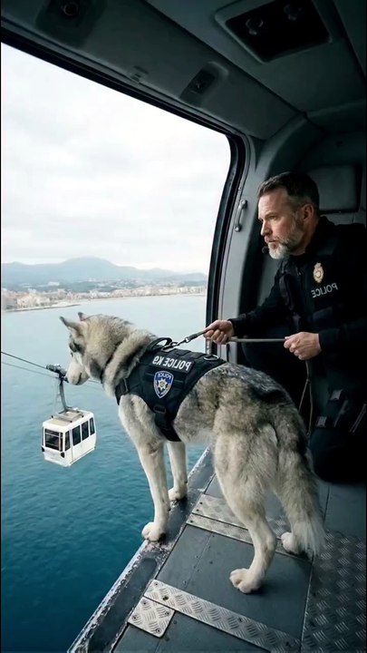 🚠🐺 Trapped in the Sky! Brave Husky Saves Everyone from a Bomb Explosion ✨