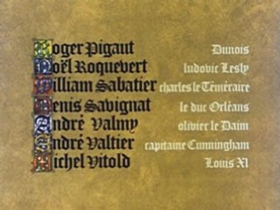 Quentin Durward (Debut) - Generique ORTF 1971