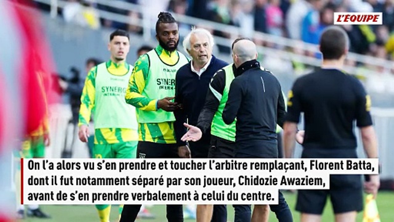 Vahid Halilhodzic risque une lourde suspension et pourrait ne plus occuper le banc du FC Nantes jusqu'à la fin de saison - Foot - Ligue 1 - Nantes