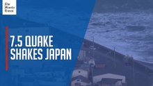 Waves swell in Hokkaido as tsunami warnings issued after magnitude 7.5-magnitude quake