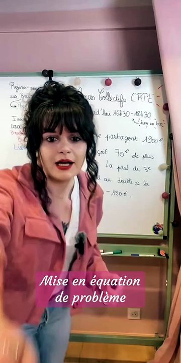 🎥 Problème & mise en équation (4e / 3e / 2nde)