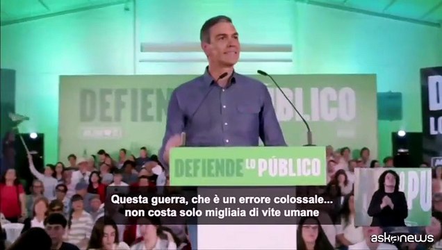 Sanchez: chiederemo all'Ue di sospendere l'accordo con Israele