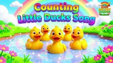 Five Little Ducks 🦆 | Fun Counting Song for Kids | Nursery Rhyme with Ducks | Kids Melody Garden