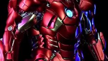Iron Man MK7: The Legendary Red & Gold Armor Explosion