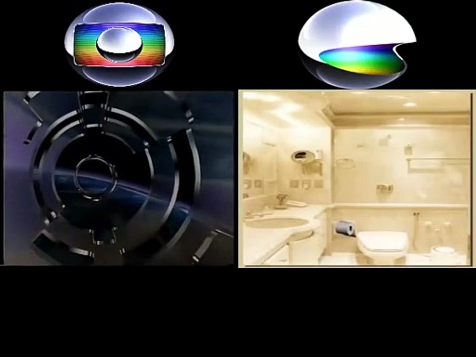 Comparação da comemoração dos 25 anos da Rede Globo e da comemoração dos 52 anos da Salt Cover