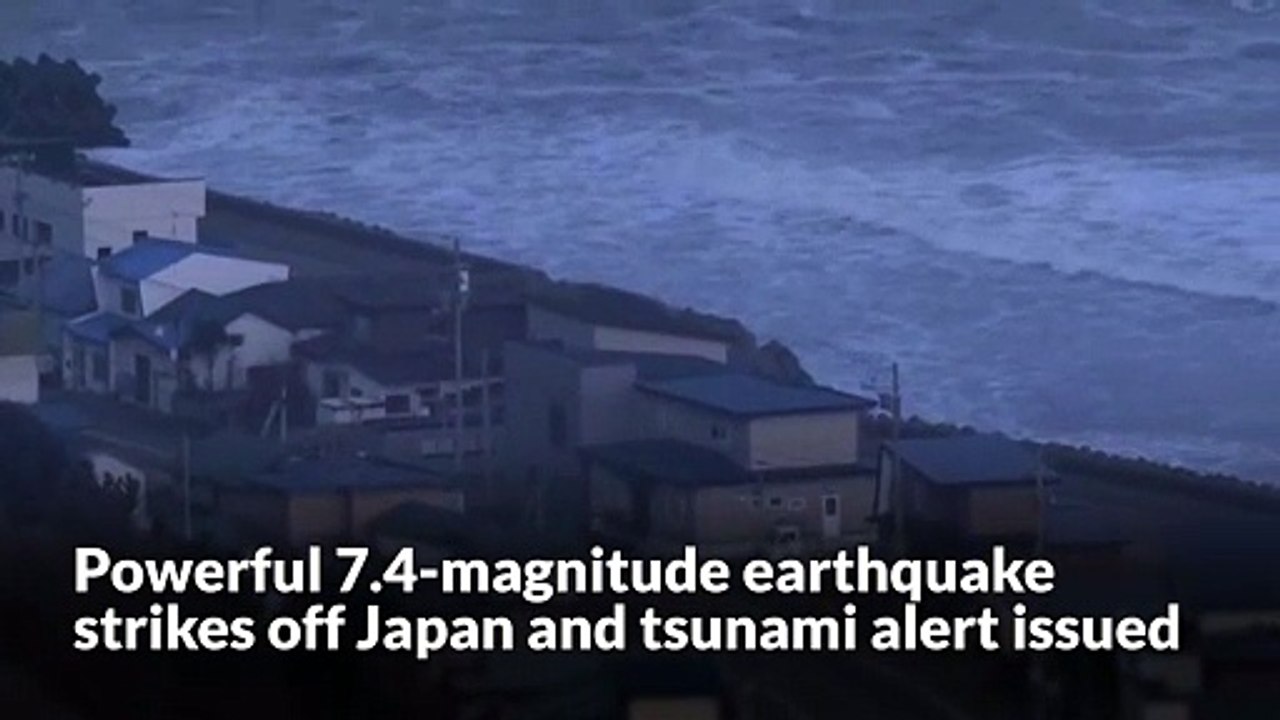 Powerful 7.4-magnitude earthquake strikes off Japan and tsunami alert issued