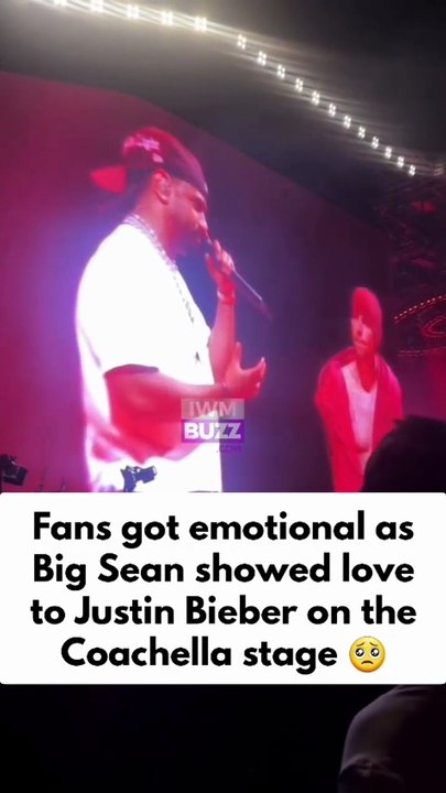 Fans got emotional as Big Sean showed love to Justin Bieber on the Coachella stage, talks about Hailey Bieber and their son Jack