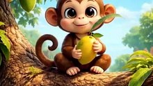 Monkey and Crocodile Story 🐊🐒 | Clever Monkey Rhyme | Moral Story
