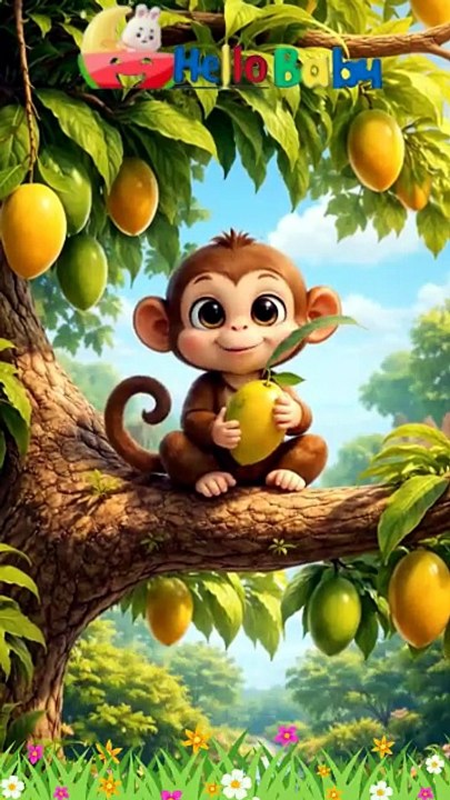 Monkey and Crocodile Story 🐊🐒 | Clever Monkey Rhyme | Moral Story