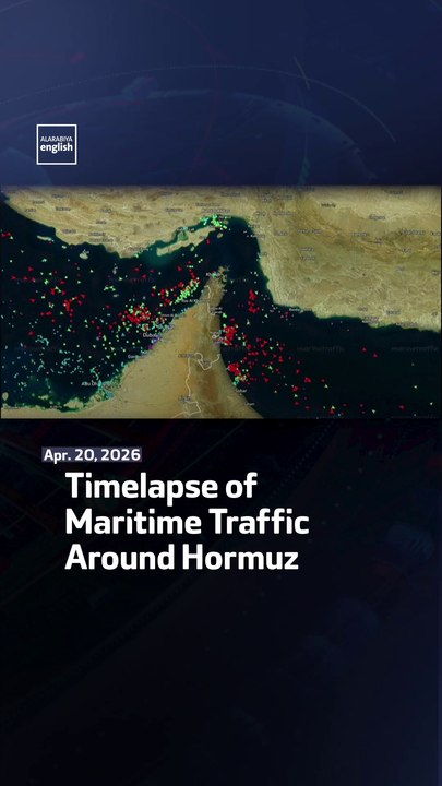Timelapse of Maritime Traffic Around Hormuz
