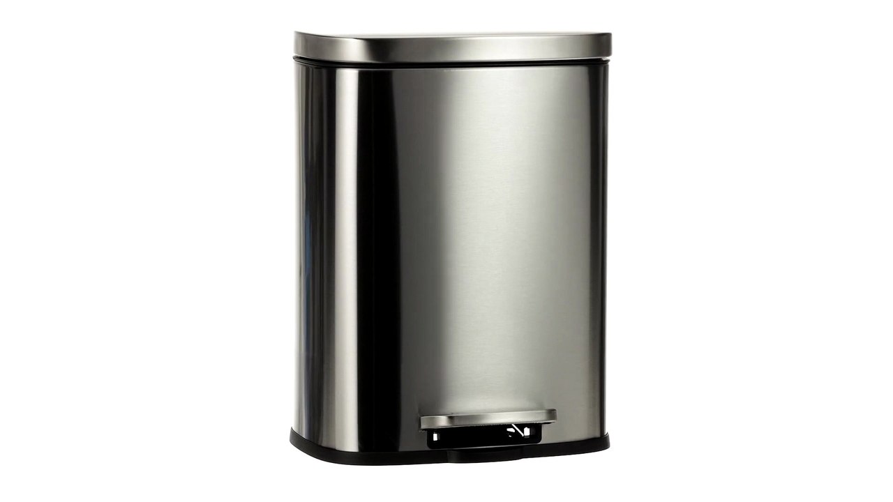 Amazon Basics Cubo de basura rectangular pequeño