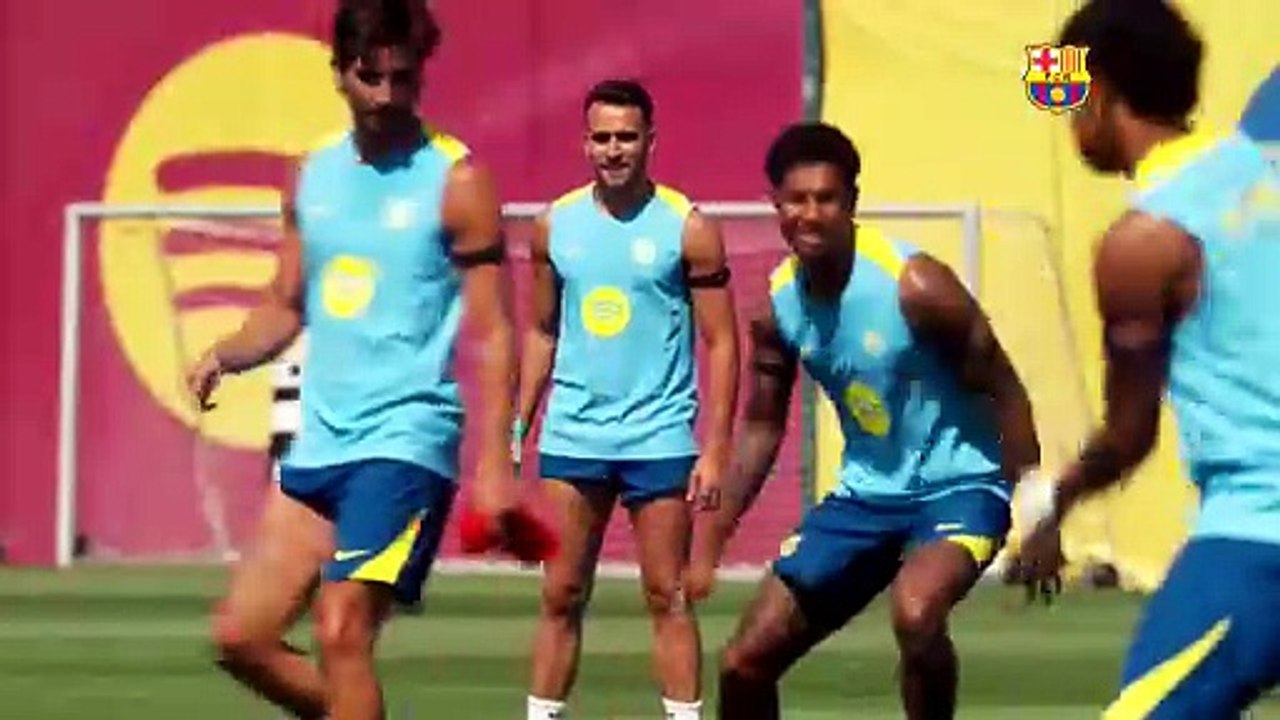 Sesión matinal del Barça con los ojos puestos en LaLiga