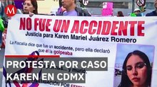 Familiares de Karen Mariel protestan en CdMx y exigen justicia por su feminicidio