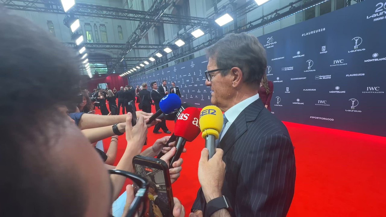 Zona mixta de Fabio Capello en los premios Laureus 2026
