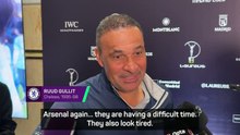 Gullit worried for 'tired' Arsenal in title race