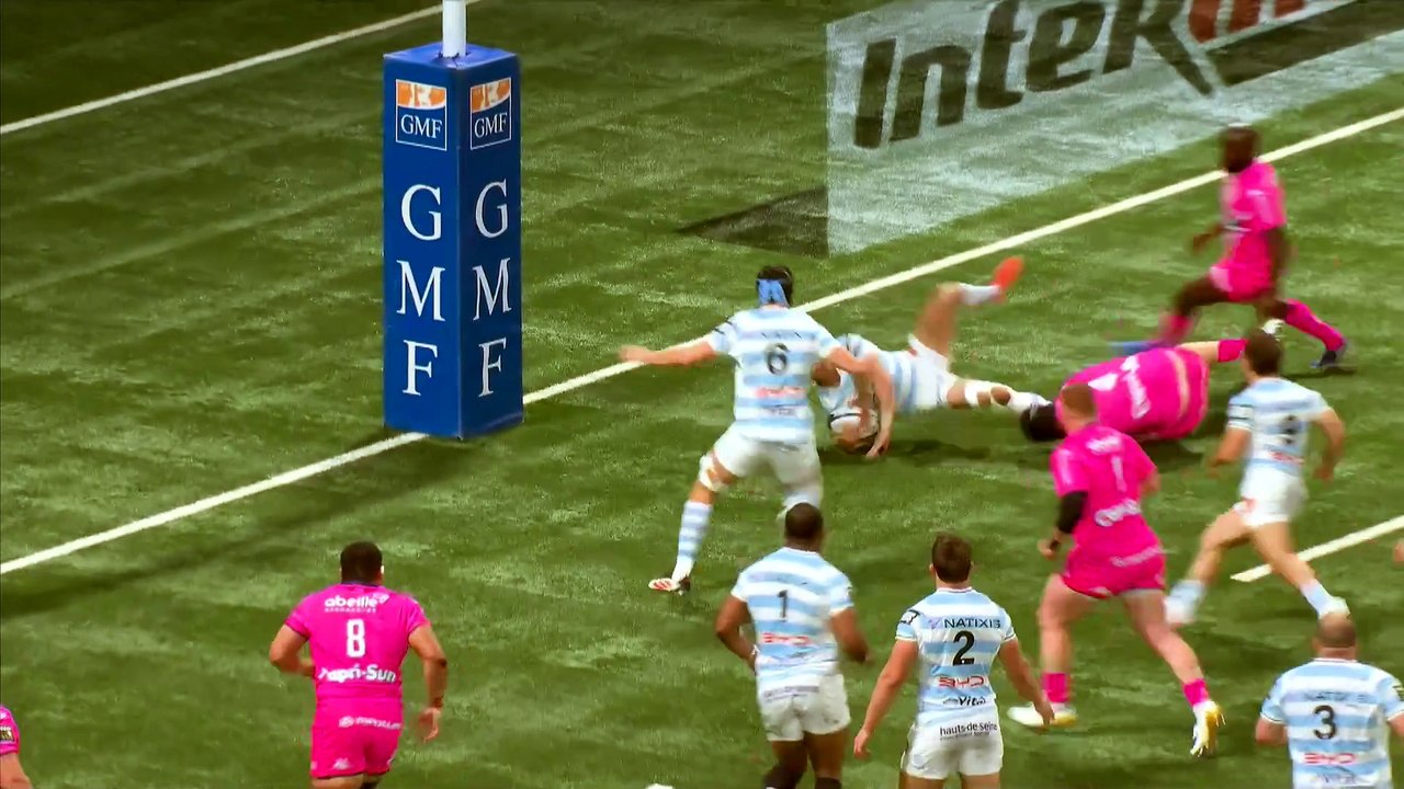 TOP 14 - Essai de Max SPRING (R92) - Racing 92 - Stade Français Paris