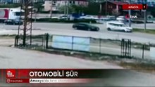 Amasya'da tırın otomobili önüne katıp sürüklediği kaza