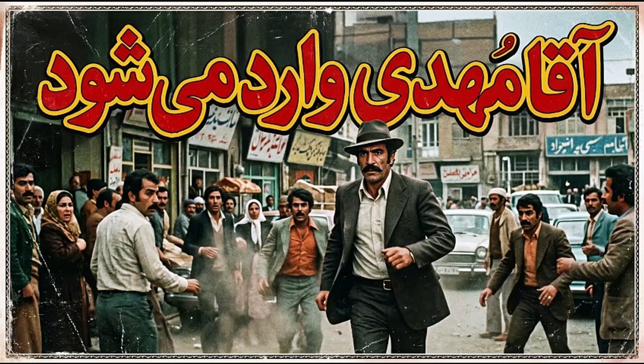Ikonische Jaheli ACTION! Nasser Malek Motiei in: AGHA MEHDI VARED MISHAVAD (1970s Clip) 👊🕶️
