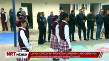 Lunes cívico en Monclova reúne a estudiantes y autoridades en primaria Indira Ghandi