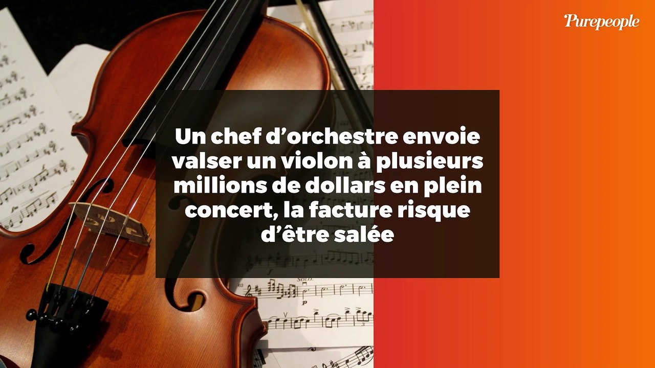 Un chef d’orchestre envoie valser un violon à plusieurs millions de dollars en plein concert, la facture risque d’être salée