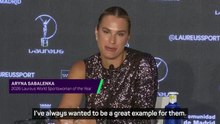 I can be a bad example, but that's good! - Sabalenka