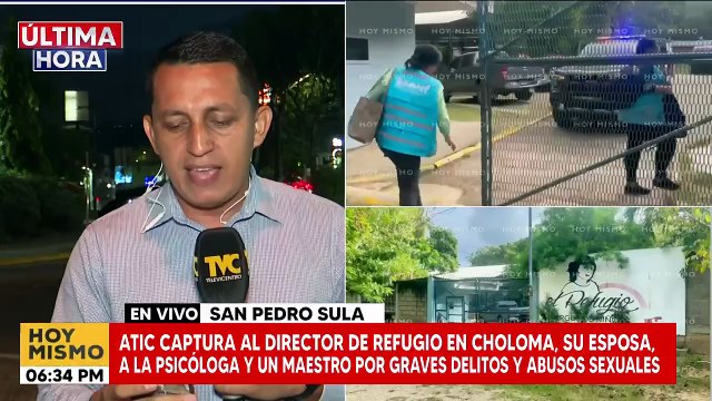 ATIC captura al director de refugio en Choloma, su esposa y un maestro por delitos y abusos sexuales