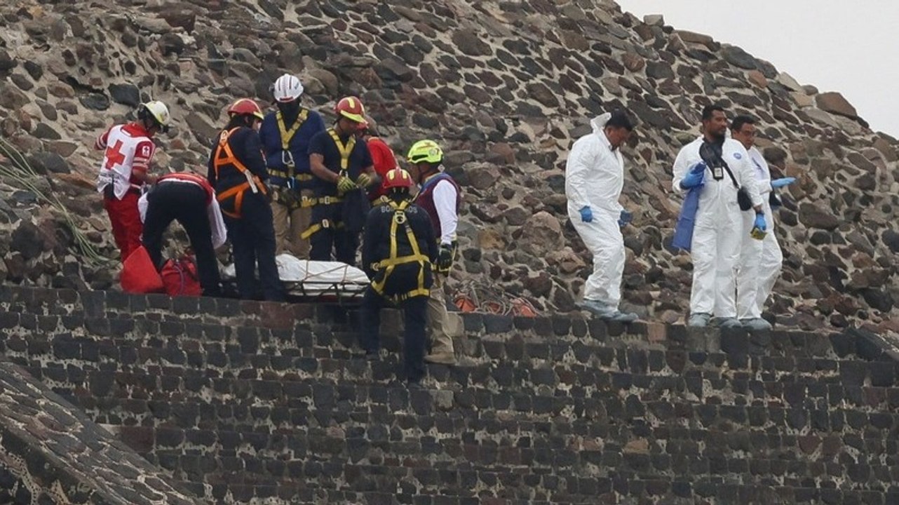 Las escenas tras el tiroteo en Teotihuacán