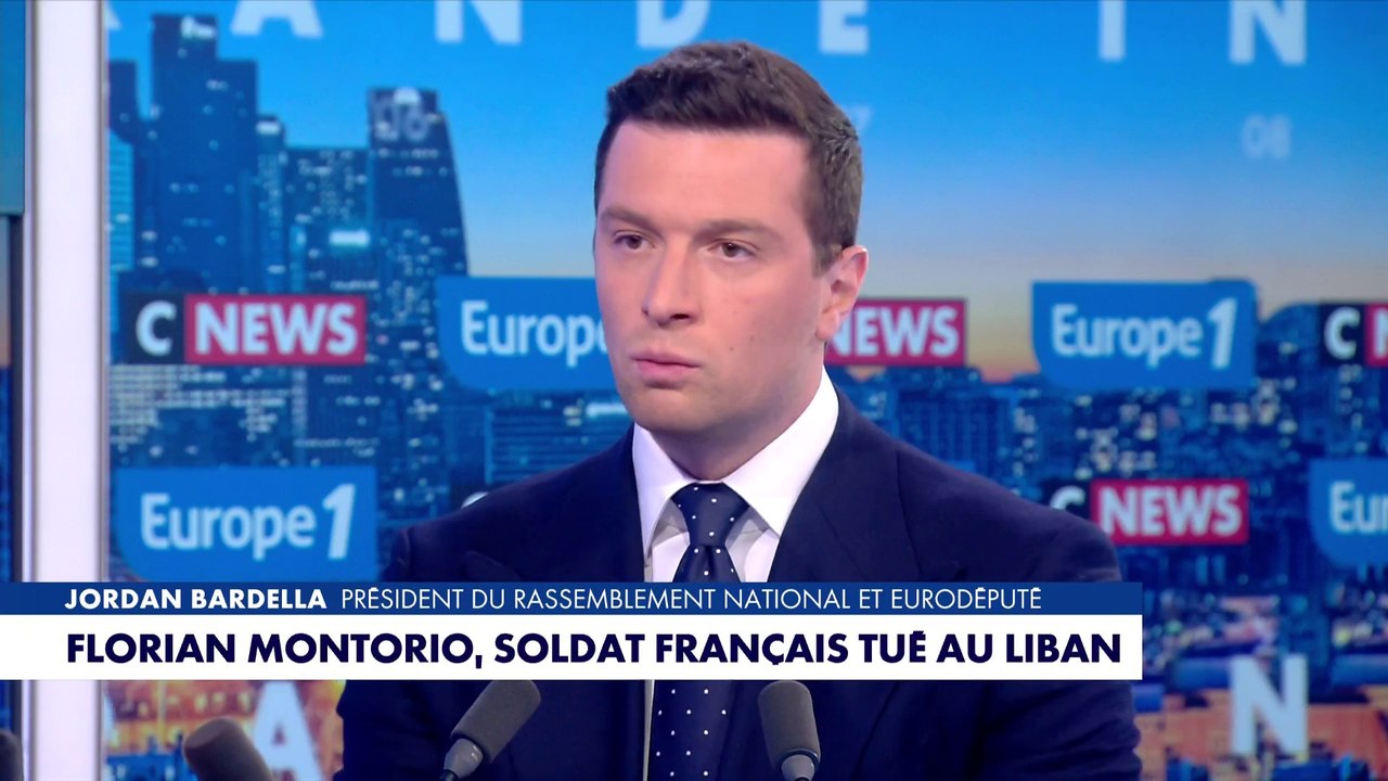 Jordan Bardella : «La France doit soutenir le renforcement de l'armée libanaise»