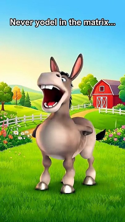 When your yodel is too powerful 😭🏔️ (Cartoon Physics) #donalddonkey