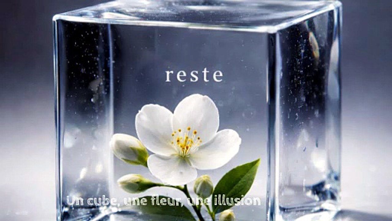 Un cube, une fleur, une illusion