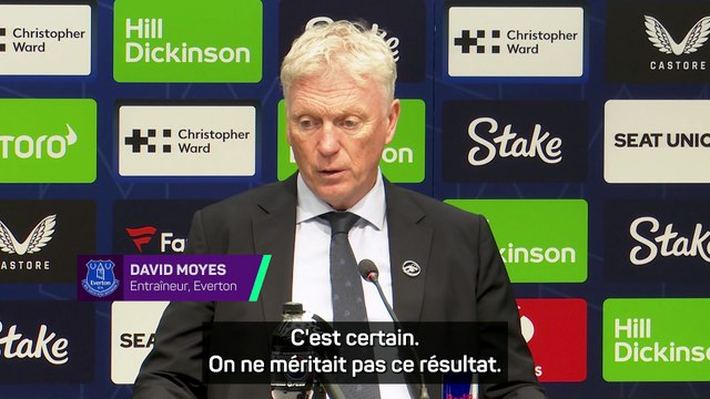 Moyes : Le football est parfois cruel