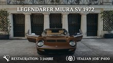 Lamborghini Miura SV 1972 komplett restauriert in Rom gezeigt