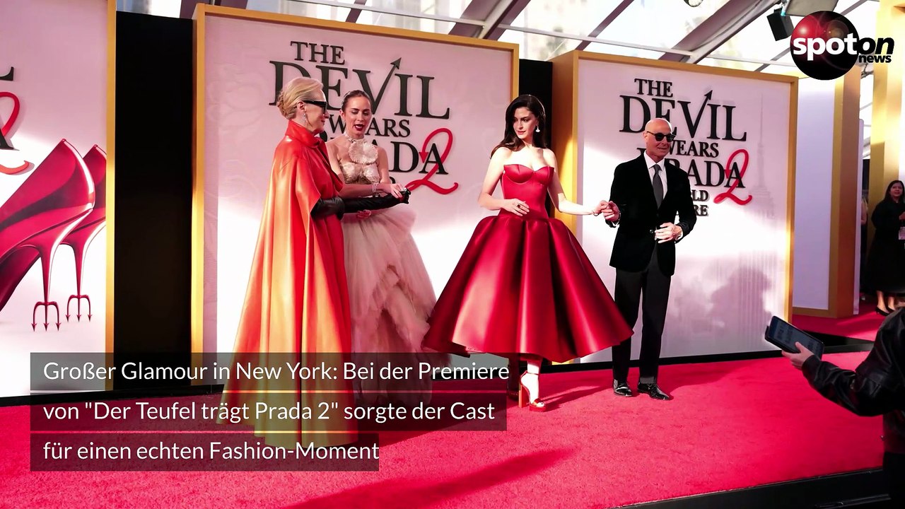 "Der Teufel trägt Prada 2"-Stars feiern glamouröse Premiere