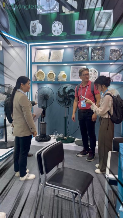 Canton Fair Day 1 (3.1 L07-08)Your Next Best-Seller is Here!Ready to source the hottest new products for 2026?We've got them, and we're launching at Canton Fair!www.mingletec.com#mingletec #cantonfair #BLDCfans #Business #Exhibition #B2B