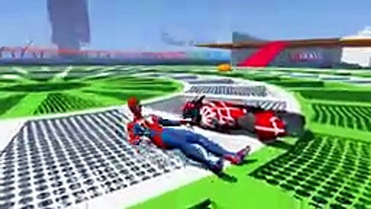الرجل العنكبوت انقاذ باتمان Spider-Man Rescue batman vs iron man vs venom funny Game GTA 5 superhero