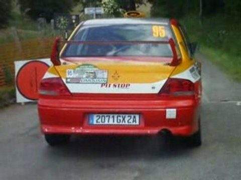Léandri Mitsubishi Lancer Evo 8 rallye limousin 2008