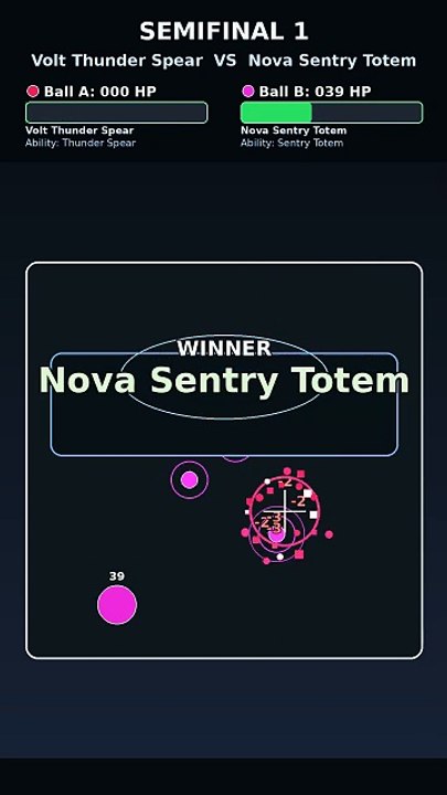 Who Wins This Physics Simulation? Nova Sentry Totem vs Zenith Inferno Field | Marble Tournament | Comet Rumble Series