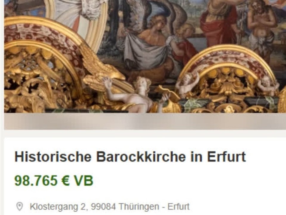 Pfarrei will ganze kirche über kleinanzeigen verkaufen