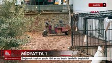 Mardin Midyat'ta 150 evi su bastı taşkın oldu