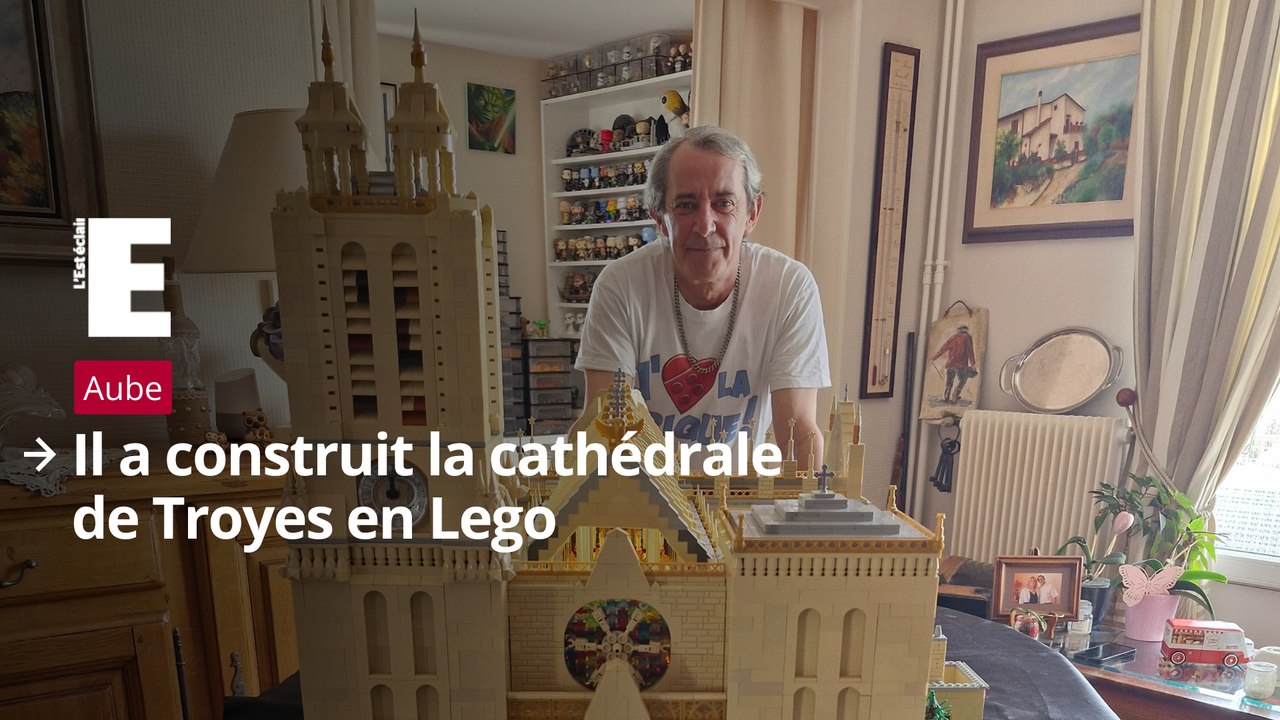 Il a construit la cathédrale de Troyes en Lego