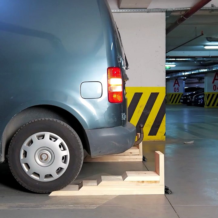 Durable DIY car ramp! 💯🚗