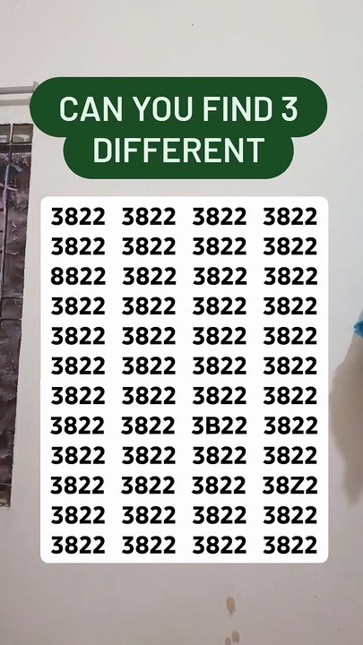 Hard to find 3 different #find #search #brainteaser #puzzle
