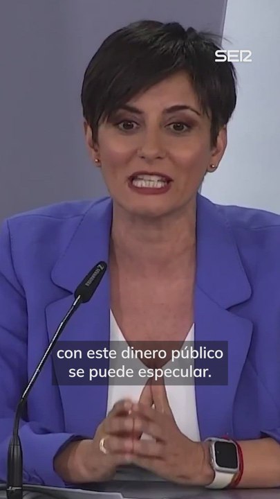 La ministra Isabel Rodríguez asegura que, gracias al nuevo Plan Estatal de Vivienda, "nunca más se podrá especular" con dinero público