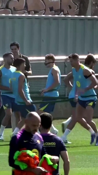 Último entrenamiento del Barça antes de recibir al Celta en la jornada intersemanal de LaLiga