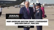 Many Americans question Trump's temperament amid Iran conflict, Pope spat