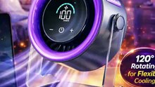 USB Desk Fan for Bedroom | 100 Speed Quiet Rechargeable Table Fan