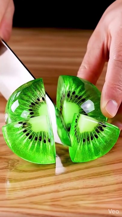 Glass Kiwi Slicing ASMR